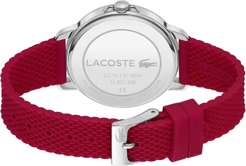 Miniatura 3 de Lacoste Reloj de cuarzo de acero inoxidable para mujer con correa de silicona rojo 17 Modelo 2001199 Rojo Reloj de cuarzo