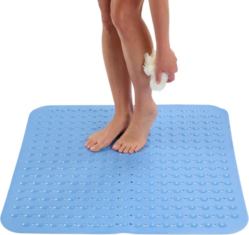 Miniatura 28 de ENKOSI Tapete de ducha extra grande antideslizante – 47 x 32 pulgadas – Tapete de ducha de baño XL – Tapetes de ducha grandes para suelos de ducha