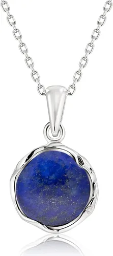 Miniatura 36 de 925 Sterling Silver Gemstone Necklace Women - Gemstone Pendant Necklace Silver- Birthstone Necklace - Silver Jewelry for Women- Minimalist Jewelry