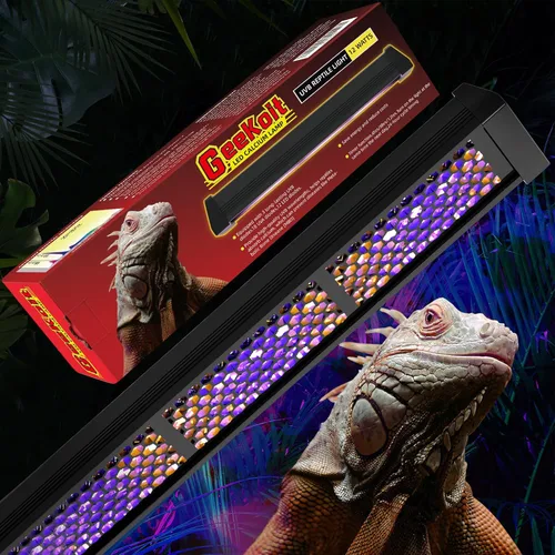 Lámpara de Luz UVB para Reptiles de 12 Pulgadas, Temporizador de 4H/8H/12H, 3 Modos de Iluminación, 5 Niveles de Brillo, Lámpara UVA UVB de 12W para
