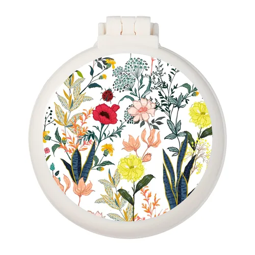 Miniatura 10 de Mini cepillo para el pelo, cepillo de bolsillo con espejo, portátil para monedero/bolsillo, tamaño de viaje (2 piezas mármol 1)