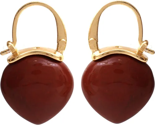 Gempires Aretes Colgantes de Gemas Hechos a Mano, Aretes de Cristal Minimalistas y Simples, Joyería Hipoalergénica, Chapados en Oro, Diseño Clásico