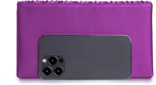 Miniatura 3 de Bolso de noche elegante para mujer, bolso de mano de satén plisado para bodas, bailes, eventos formales