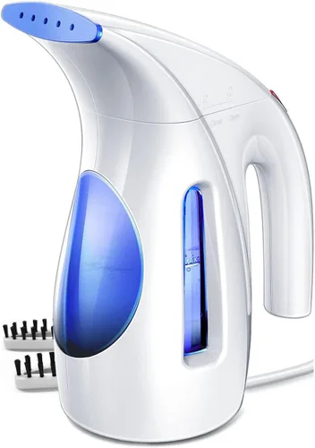 Miniatura 17 de HiLIFE Vaporizador para ropa, diseño portátil de mano, gran capacidad de 240ml, 700W, vapor penetrante fuerte, elimina arrugas, para el hogar