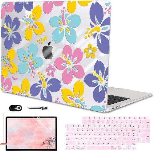 Miniatura 24 de Funda para MacBook Air de 13 pulgadas 2021 2020 2019 2018 para Mac A2337 M1 A2179 A1932 Funda con Touch ID, funda rígida de plástico