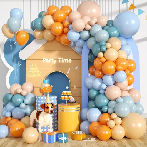 Miniatura 10 de Kit de arco de globos de graduación azul y dorado 2026, decoraciones de graduación 2026, globos dorados del número 2026 con explosión de estrella