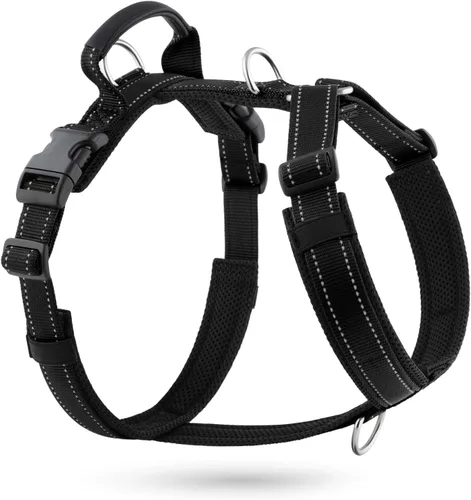 Miniatura 13 de Arnés Anti-Tirones para Perros con Asa, Malla Suave Acolchada Ajustable para Perros Pequeños, Medianos y Grandes Arnés Reflectante de Paseo Fácil
