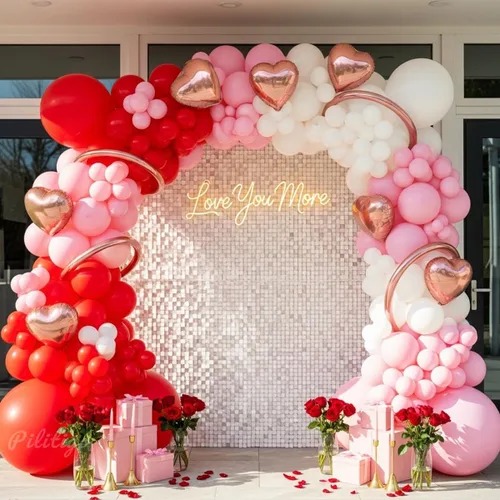 Miniatura 14 de Kit de arco de globos negros y dorados, 114 piezas de oro negro con confeti y globos largos para decoraciones de graduación 2026, cumpleaños