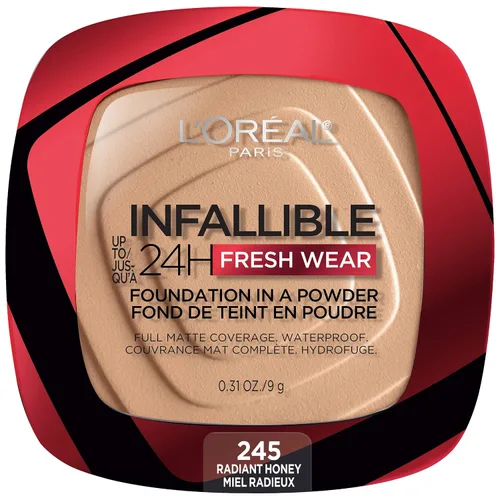 Miniatura 25 de L'Oreal Paris - Maquillaje base en polvo Infallible Fresh Wear, Porcelain 010 (porcelana 010), 0.31 onzas