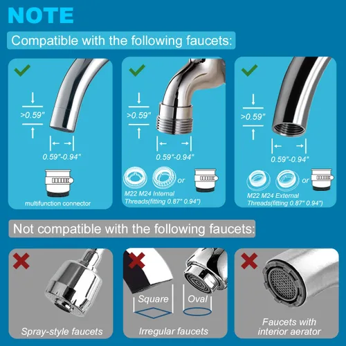 Miniatura 8 de ALTHY Filtro de agua para grifo, purificador de agua sin BPA, certificado que reduce el cloro, metales pesados y mal sabor, solo se adapta a grifo