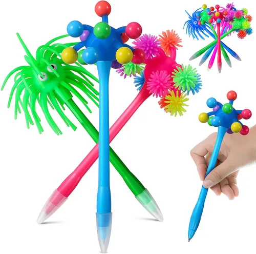 Bolígrafos creativos de tinta de gel de dibujos animados, 9 unidades, lindos bolígrafos de goma suave, divertidos en forma de animal para escritura