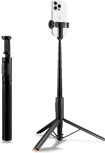 Miniatura 8 de Spigen Soporte de Trípode para Palo de Selfie con Control Remoto Bluetooth y Obturador, Extensible de 24", Compatible con MagSafe iPhone