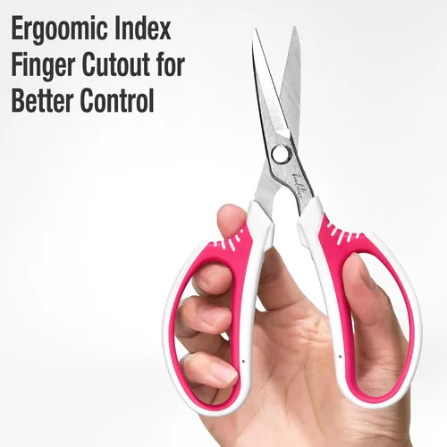 Miniatura 3 de Beaditive Tijeras Multiusos para Manualidades - Tijeras de Corte Ergonómicas con Cuchillas de Acero al Carbono Afialadas - Tijeras de Coser