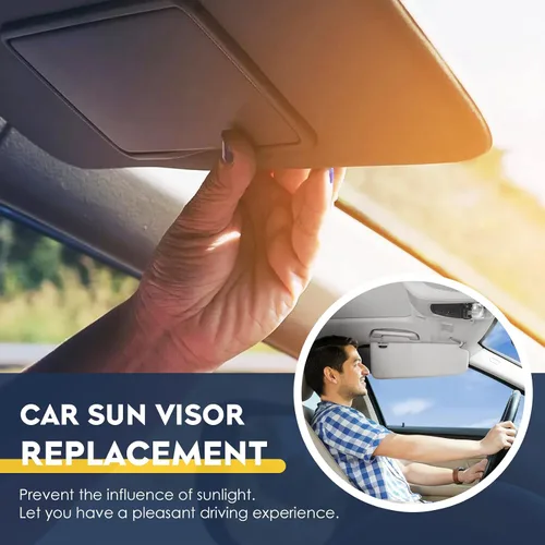 Miniatura 5 de Visera solar del lado del conductor izquierdo para Honda Civic 2006 2007 2008 2009 2010 2011 EX LX Sedan SI Coupé, repuesto para 83280-SNA-A01ZA Gris