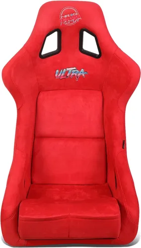 Miniatura 5 de NRG Innovations NRG-FRP-302GY-ULTRA Asiento de carreras universal de fibra de vidrio con respaldo fijo estilo Bucket, con adaptadores de montaje