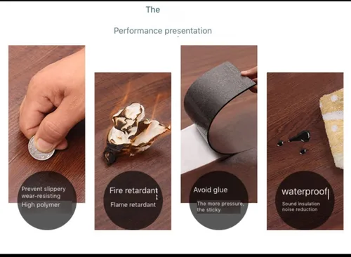 Miniatura 4 de Baldosa de piso de vinilo despegar y pegar, tablón de madera autoadhesivo, paquete de 10 (15 pies cuadrados) - 6 pulgadas de ancho, 36 pulgadas