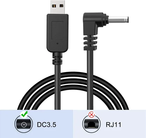 Miniatura 4 de Cable detector de radar, cable de enchufe USB a DC3.5, para Cobra Whistler Escort Valentine One Uniden Beltronics Radar Detector, Cable