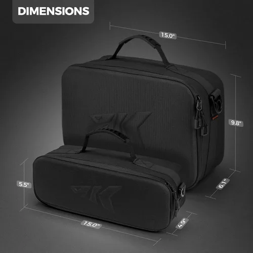 Miniatura 7 de KastKing Estuche para Carrete de Pesca Mediano y Grande, Almacenamiento Personalizable, Diseño de Divisor Interno a Prueba de Golpes, Sistema