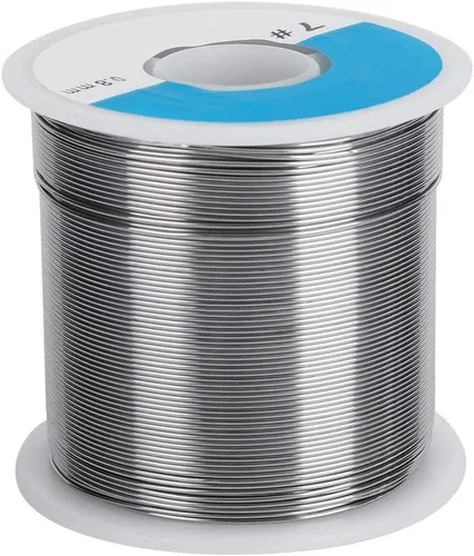 17.64 oz 0.031 in alambre de soldadura, 63/37 punto de fusión bajo brillante sin lavado de alambre de estaño, suministros de soldadura