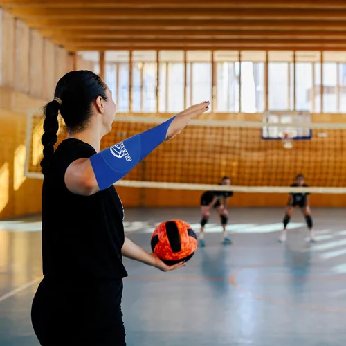 Miniatura 6 de PATIKIL Mangas de brazo de voleibol para pasar el antebrazo con almohadillas de protección, almohadillas para brazo de voleibol para jóvenes