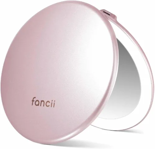 Miniatura 23 de Fancii Taylor espejo de maquillaje de viaje con luz LED, recargable, aumento 10x/1x, sistema de iluminación Tru-Glow, XL grande de 5 pulgadas
