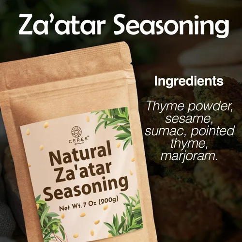 Miniatura 9 de Zaatar Spice7 Oz Natural Za'atar condimento