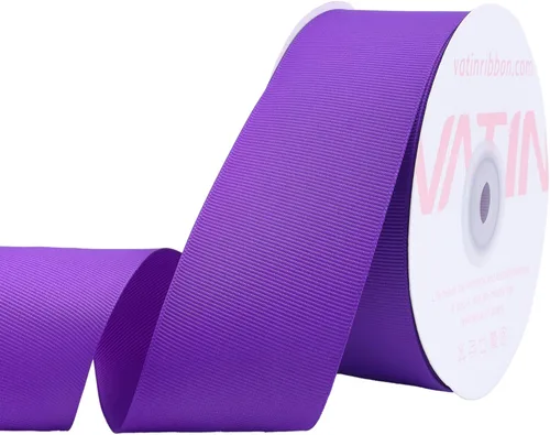 Miniatura 252 de Vatin - Rollo de cinta de grogrén, rollos de 25-50 yardas, perfecto para decoración de bodas, coronas, baby showers, envolturas de paquete de regalo