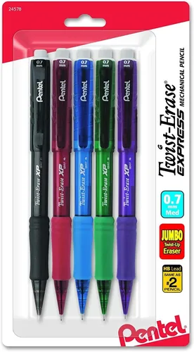 Miniatura 2 de Pentel Lápiz mecánico Twist-Erase EXPRESS, 0.028 in, barriles de moda surtidos (QE417FLZBP4)