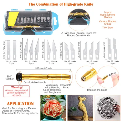 Miniatura 4 de El kit de herramientas de impresión 3D de 42 piezas incluye herramienta Depur, herramienta de limpieza y extracción con bolsa de almacenamiento