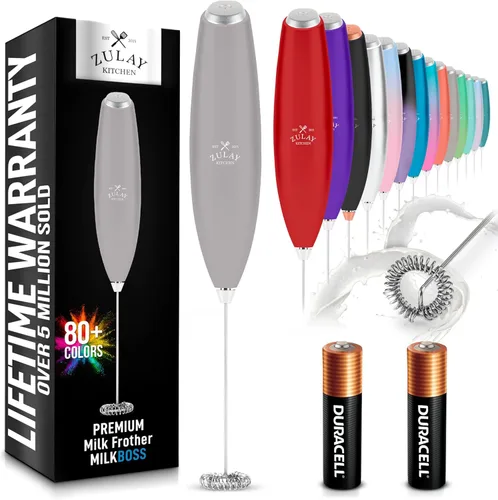 Miniatura 56 de Zulay Kitchen - Batidor eléctrico de mano para café, lattes, capuchinos, matcha y chocolate caliente, mezclador portátil para bebidas, accesorio