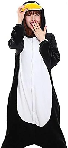 Miniatura 3 de Adrinfly - Disfraz de pingüino unisex para adulto de una sola pieza