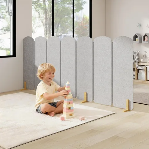 Miniatura 2 de Divisor de habitación plegable para niños, partición independiente para aula, pantalla de juegos para niños, separador de sala de juegos para niños