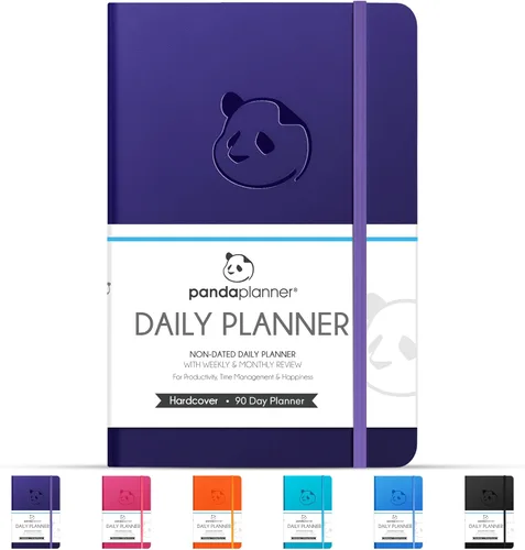 Miniatura 13 de Panda Planner - Agenda diaria 2023, organizador de 90 días para objetivos, gratitud y concentración, agenda semanal y mensual, agenda sin fecha