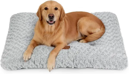 Miniatura 16 de Alfombrilla para jaula de perro, colchón de jaula de perro de felpa, colchón para jaula de perro suave, almohadilla antideslizante para jaula