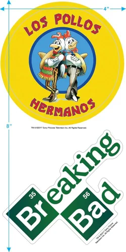 Miniatura 3 de Popfunk Classic Breaking Bad Los Pollos Sudadera con capucha y calcomanías