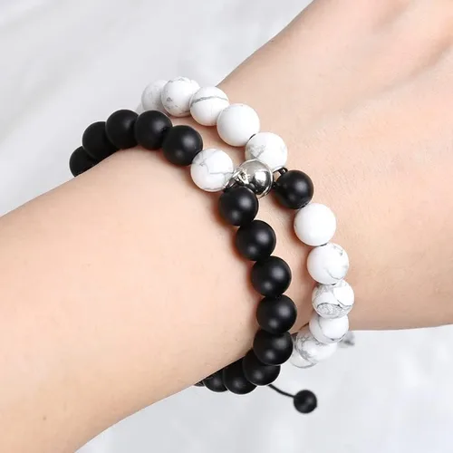 Miniatura 3 de Regalos para parejas para novio, novia, pulseras magnéticas para pareja, aniversario, regalo de Navidad para marido, esposa, pareja a juego
