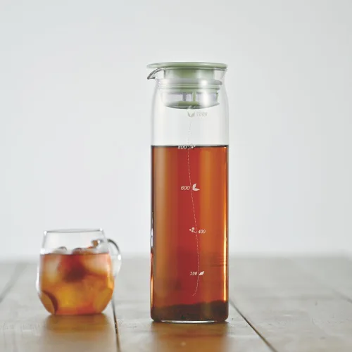 Miniatura 4 de Hario "Mizudashi" - Botella de té fría de infusión, 1000ml, Verde Ahumado
