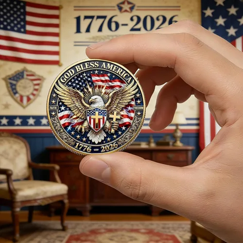 Miniatura 4 de America - Moneda conmemorativa del 250 aniversario, desafío de 250 aniversario de Estados Unidos, para patriotismo, moneda de aniversario