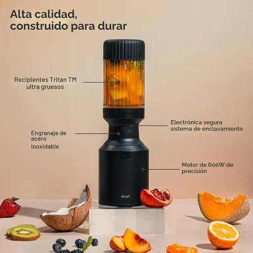 Miniatura 4 de La licuadora mini Beast Plus Mini licuadora de encimera de cocina Mezcla licuados de frutas y batidos, aderezos, salsas, salsas para mojar