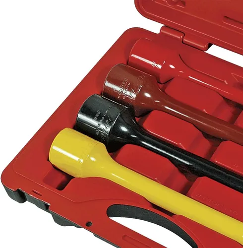 Miniatura 5 de AFF Kit de extensión de limitación de par de servicio pesado de 4 piezas con estuche de transporte, 250-475 pies/libras, unidad de 1 pulgada, 40400