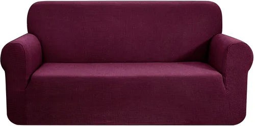Miniatura 102 de CHUN YI - Funda elástica de 1 pieza para sillón grande, funda protectora suave de Jacquard con elastano, detalle de cuadros y parte inferior