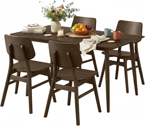 Miniatura 38 de Alaterre Furniture Calais Dining - Juego de 2 sillas de comedor moderno de mediados de siglo, juego de sillas de madera maciza con diseño