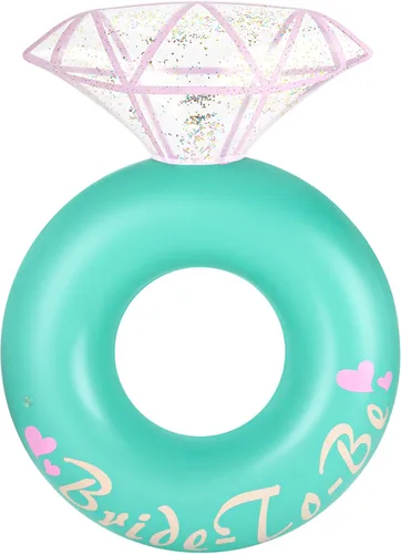 Miniatura 14 de HeySplash Pool Floats, Inflatable Pool Float, Large Floatie for Bachelorette Party, Swim Tube River Lake Beach Bride Wedding Decor Fun Toy Raft