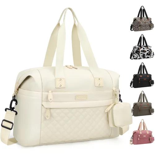 Miniatura 24 de Pritent Bolsa de pañales, bolsas de pañales para bebé con funda para chupete, correas de hombro, clips para cochecito, bolsa grande impermeable