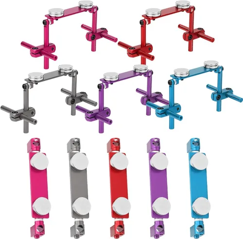 Miniatura 11 de Milltrip Soportes magnéticos para el cuerpo RC, montaje magnético de carrocería, kit de montaje de carcasa magnética de aluminio, soporte de poste