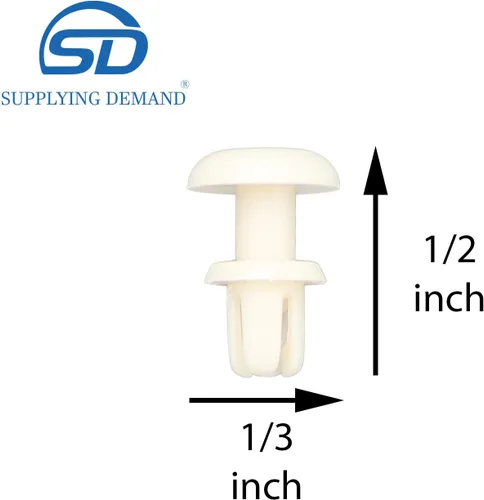 Miniatura 2 de Supplying Demand WB03X27704 WB02X10997 Botón de bloqueo de microondas Remache Reemplazo Modelo Específico No Universal