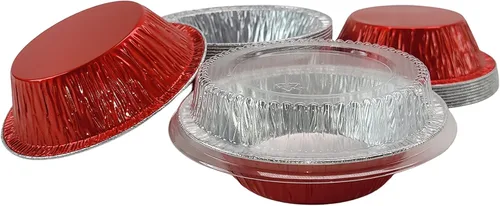 Miniatura 8 de KitchenDance - Mini moldes para tartas con tapas, sartenes prémium de 5 pulgadas para hornear pasteles, tartas, pasteleros y pasteles, esenciales