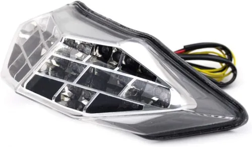 Miniatura 3 de MZS Luz trasera para motocicleta, LED integrado intermitente transparente compatible con EX 300 EX300 2013-2017