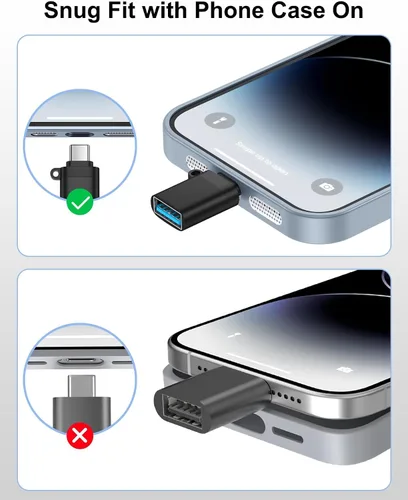 Miniatura 6 de para Samsung Galaxy S26 Ultra USB C a USB A Aadpter, adaptador OTG para Android Samsung Galaxy A17 A16 S26 S25 Plus S25 FE S25 S24 S23 Ultra S22 S21