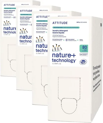 Miniatura 9 de ATTITUDE Repuesto de detergente líquido para ropa, verificado por EWG, compatible con HE, a base de plantas y vegano, jabón natural para lavandería